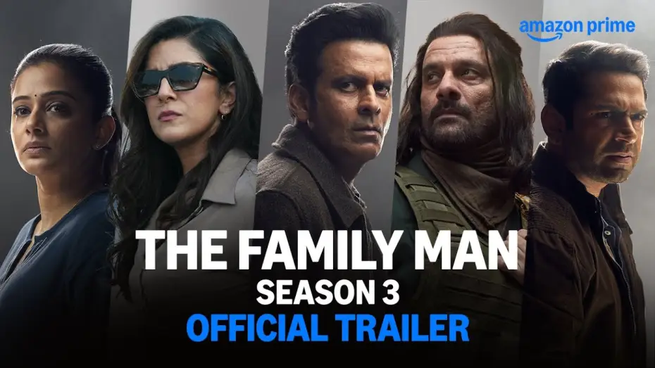 Video for the series The Family Man — The Family Man S3 - Official Trailer | Raj & DK | Manoj Bajpayee, Jaideep Ahlawat | Prime Video IN