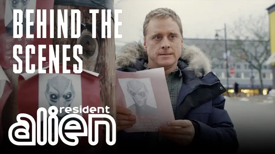 Video for the series Resident Alien — Resident Alien | Great Place To Crash | Behind The Scenes 2 | SYFY