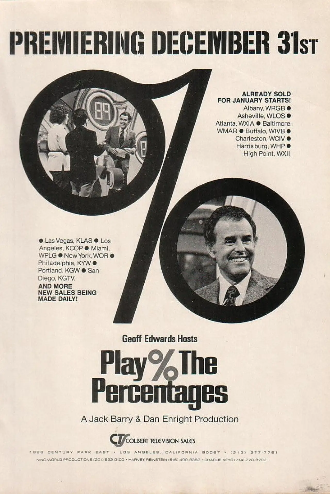 Series poster "Play the Percentages"