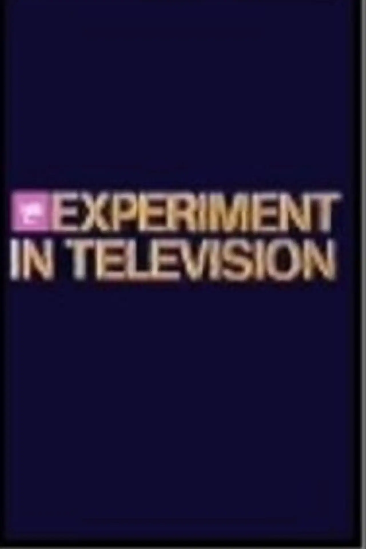 Series poster "NBC Experiment in Television"