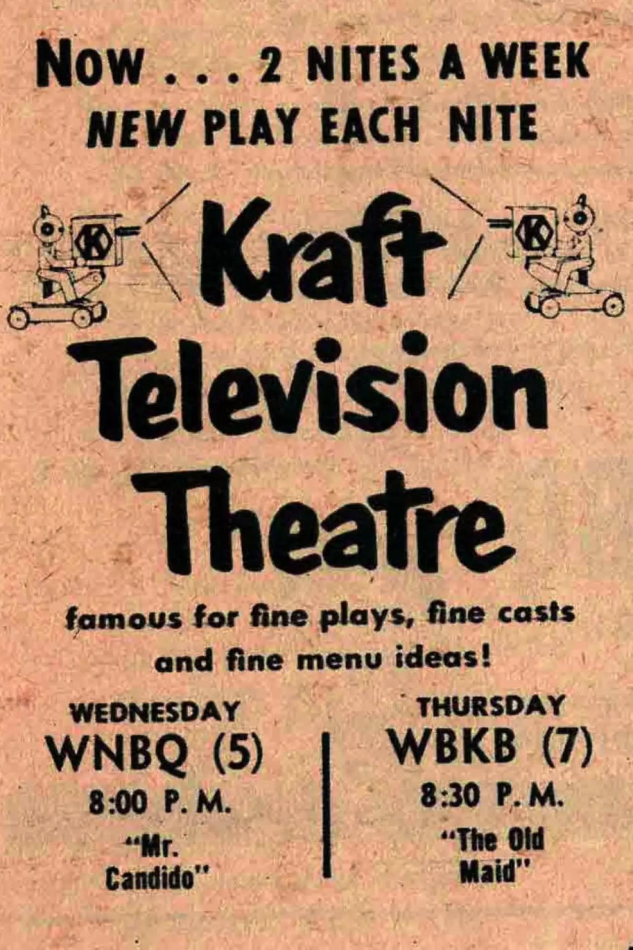 Series poster "Kraft Television Theatre"