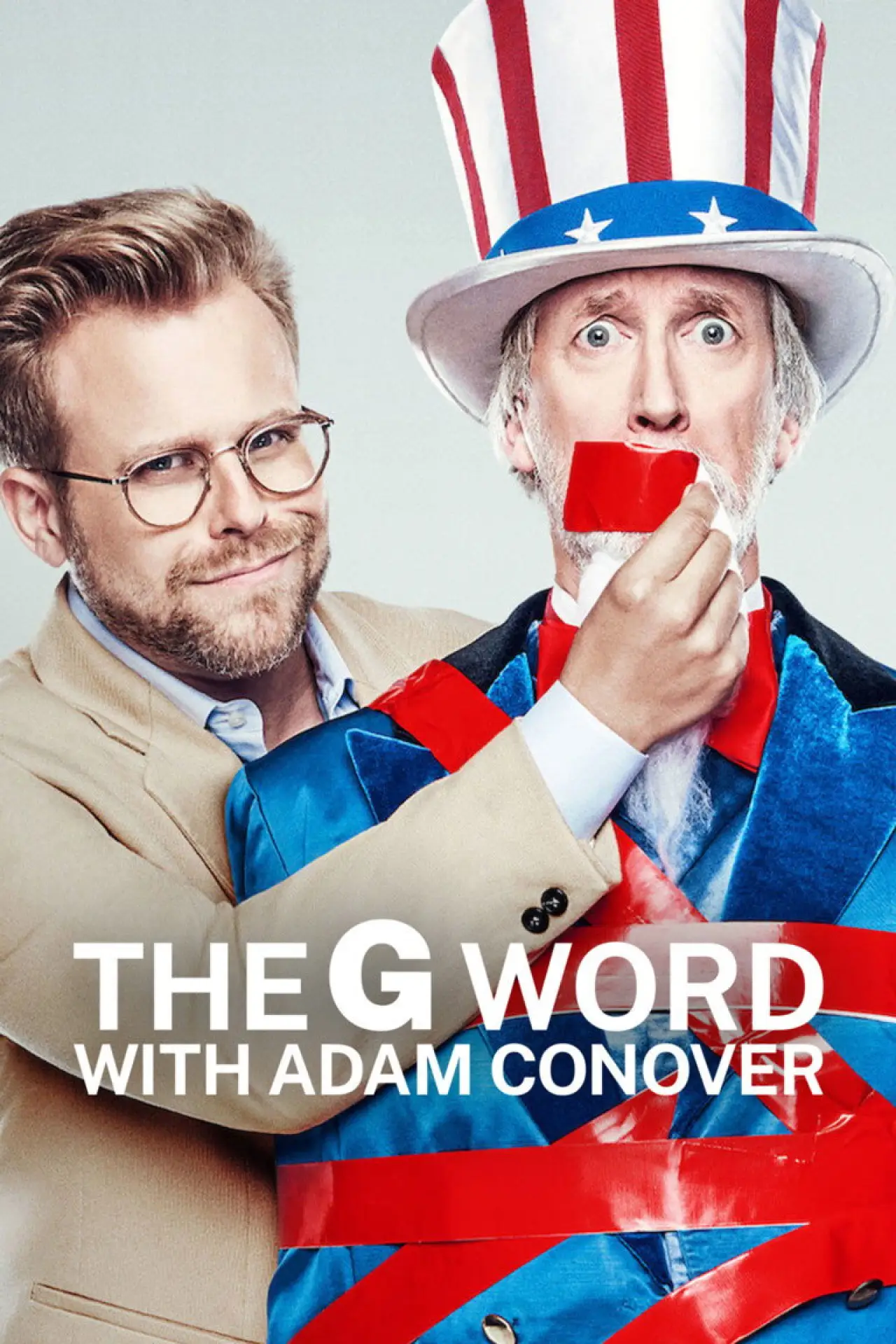 Series poster "The G Word with Adam Conover"