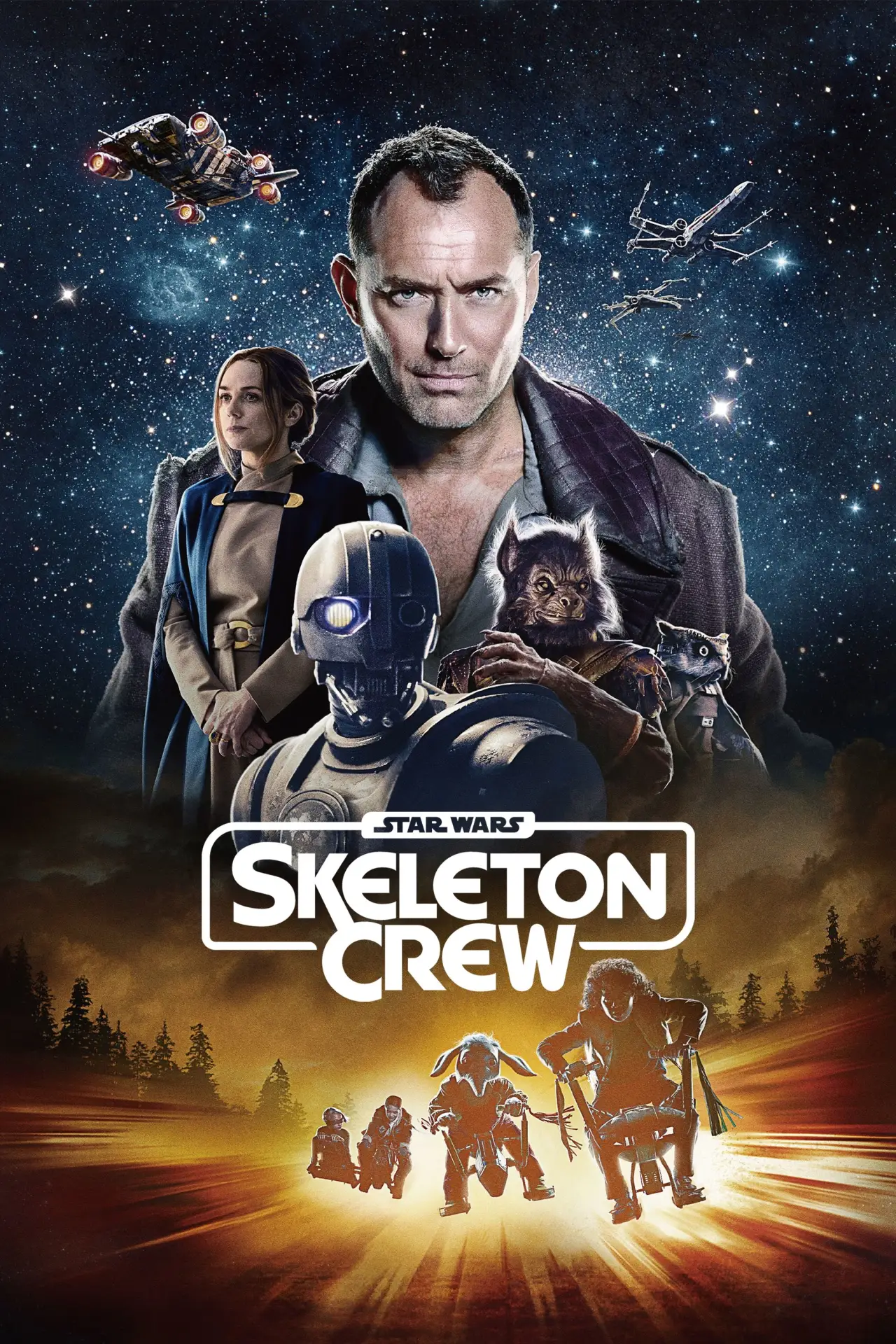 Постер к сериалу "Star Wars: Skeleton Crew"