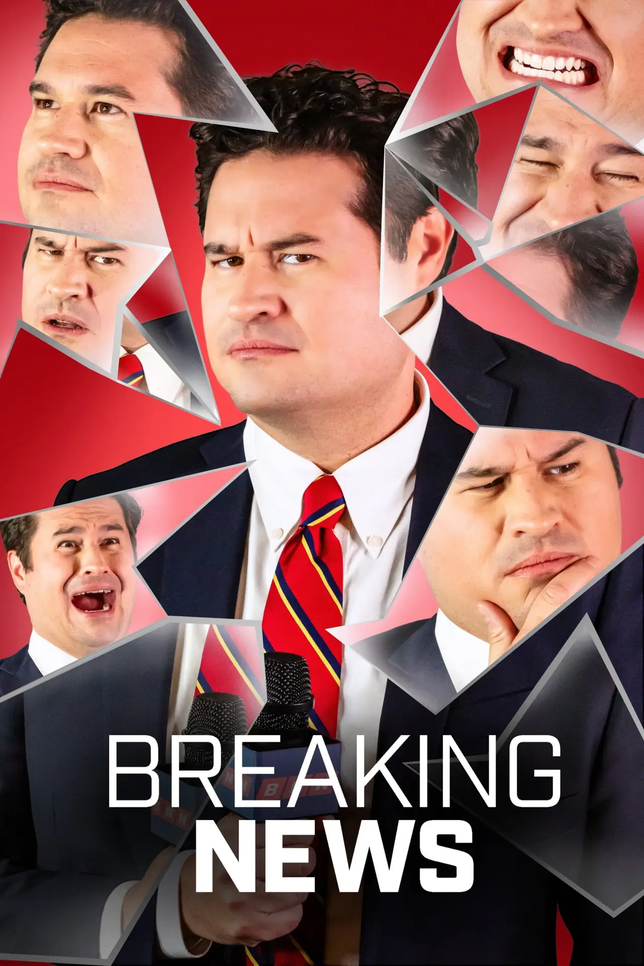 Series poster "Breaking News: No Laugh Newsroom"