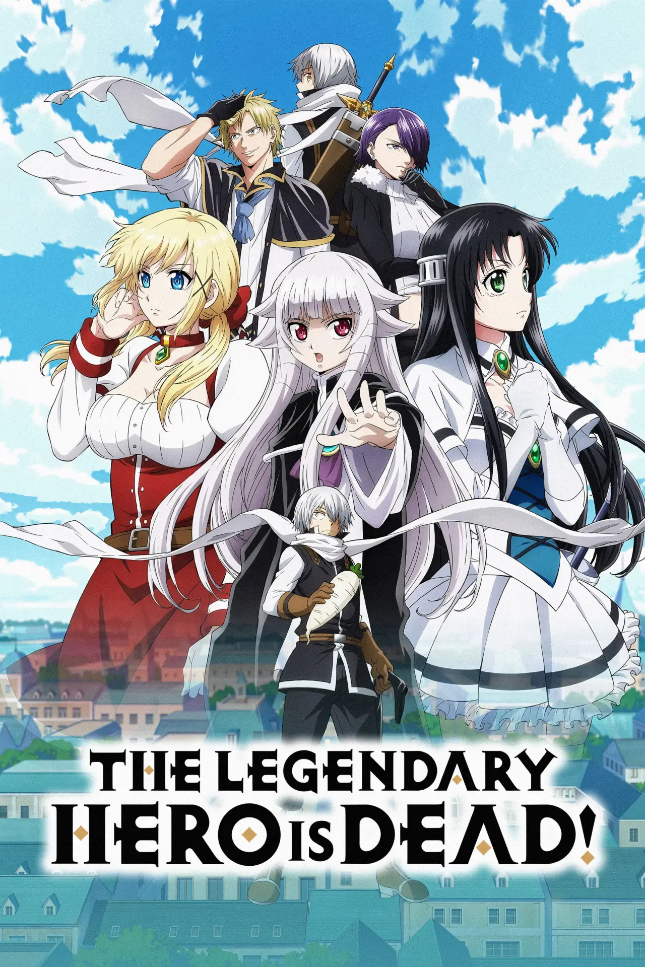 Series poster "The Legendary Hero Is Dead!"
