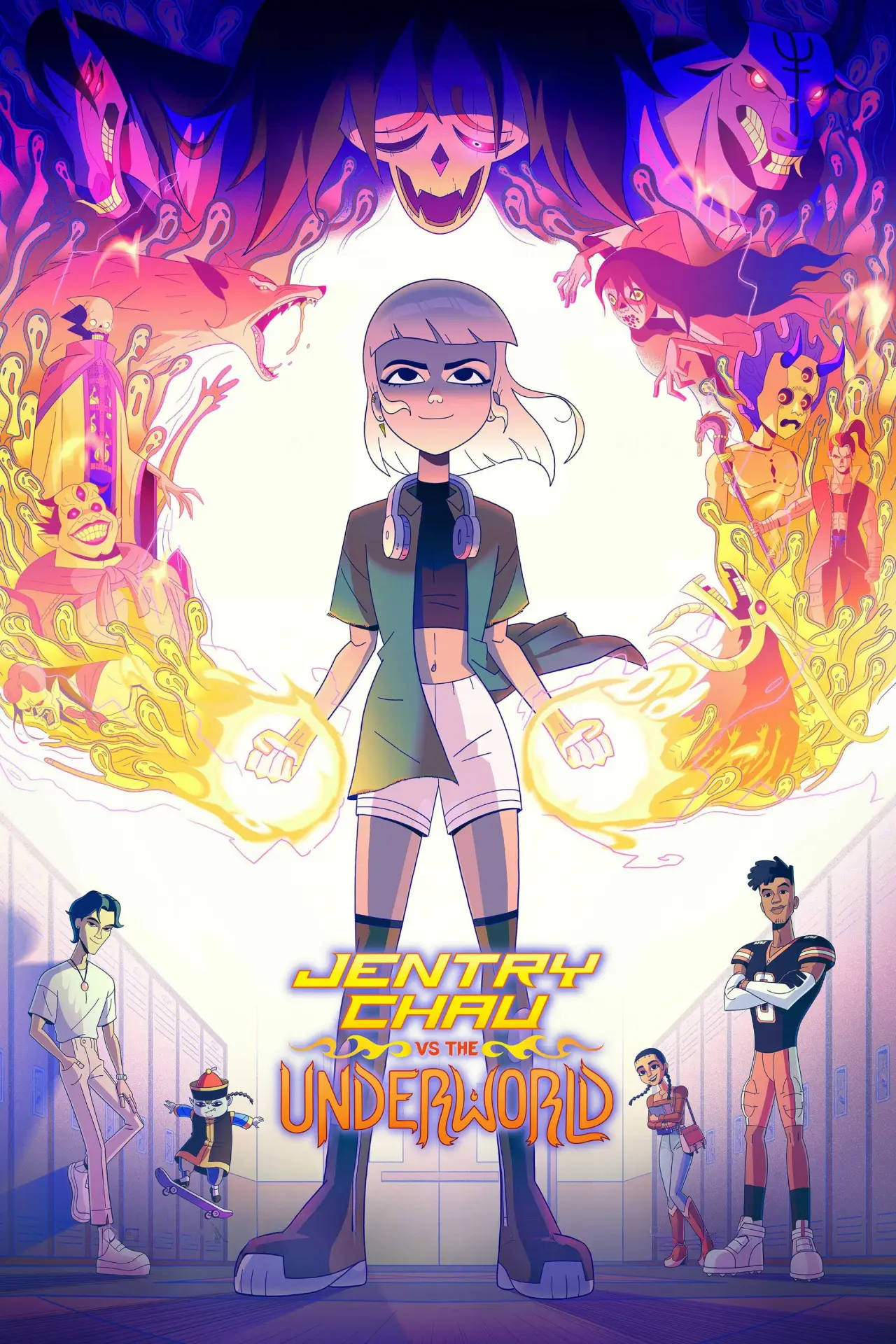 Series poster "Jentry Chau vs the Underworld"