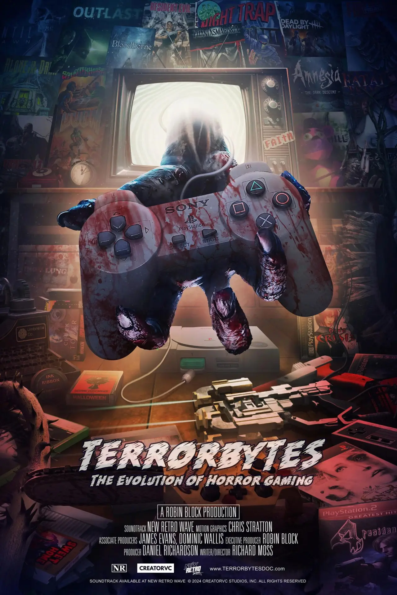 Series poster "TerrorBytes: The Evolution of Horror Gaming"