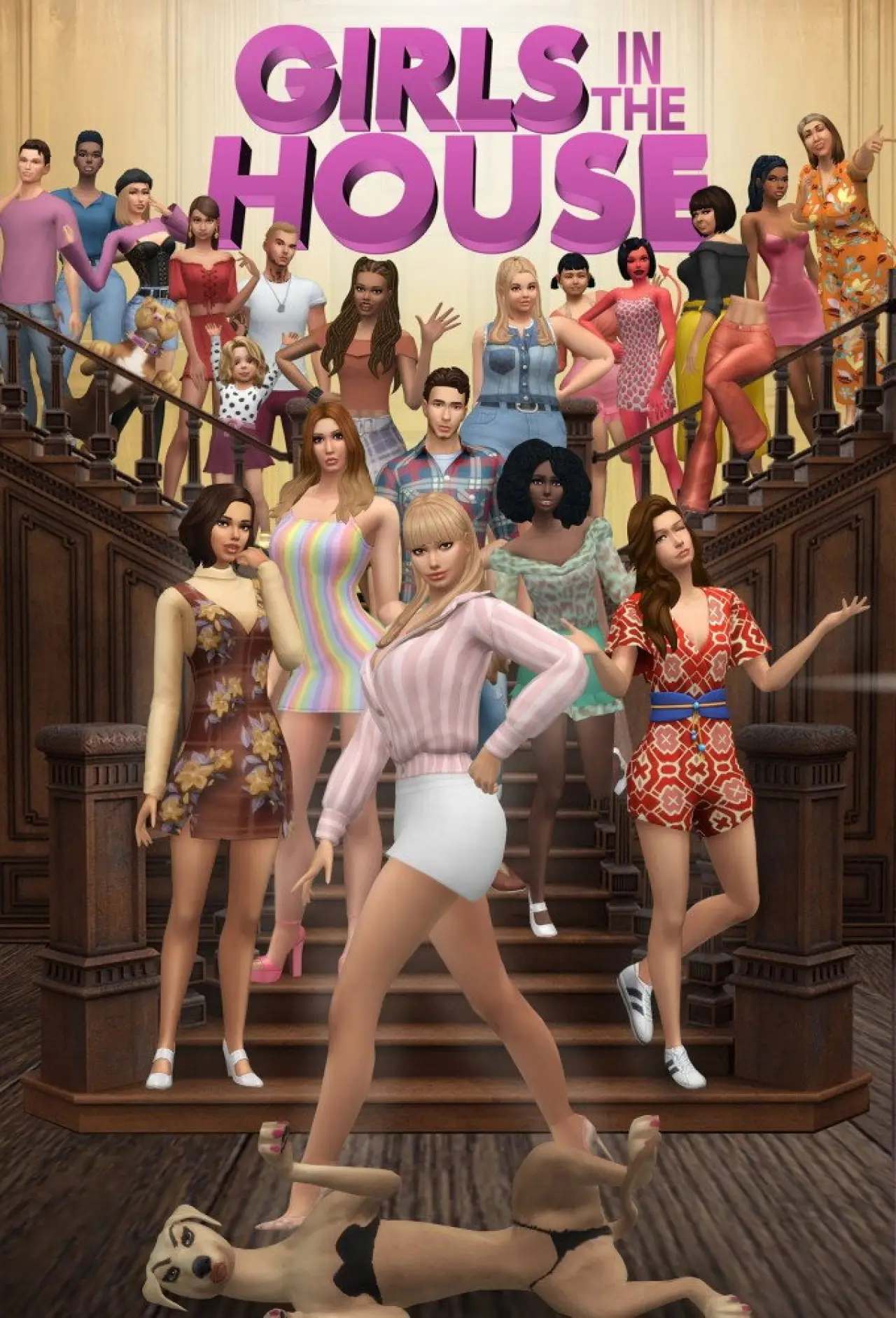 Series poster "Girls in the House"