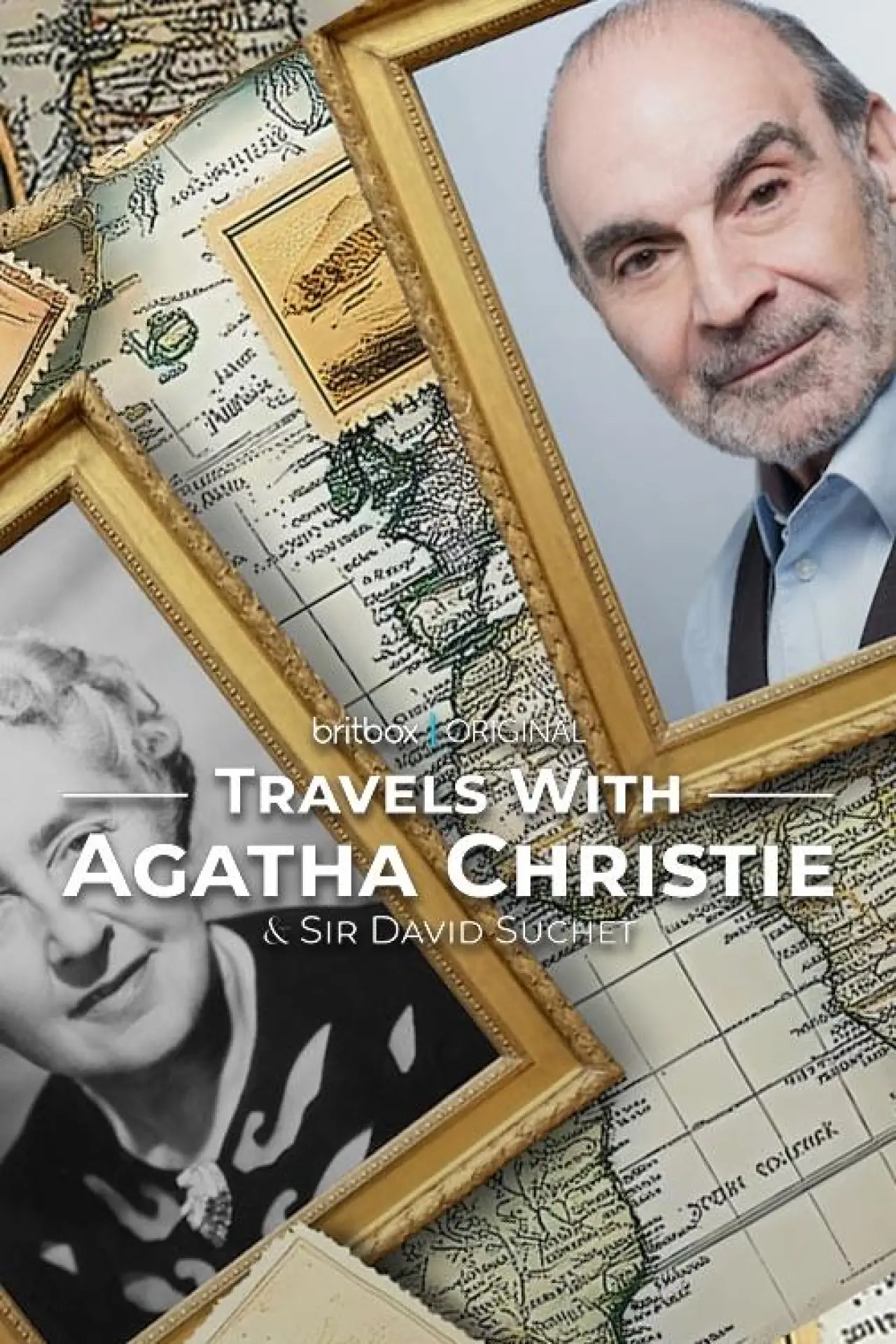 Series poster "Travels with Agatha Christie & Sir David Suchet"