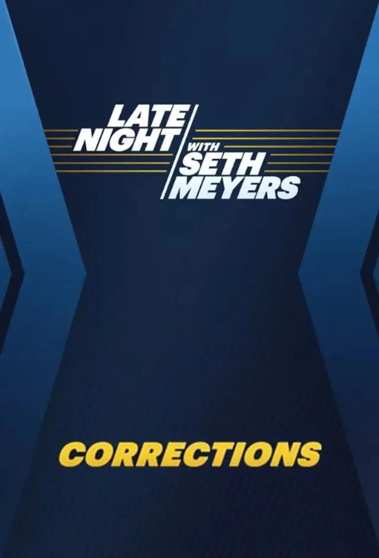 Series poster "Late Night with Seth Meyers: Corrections"