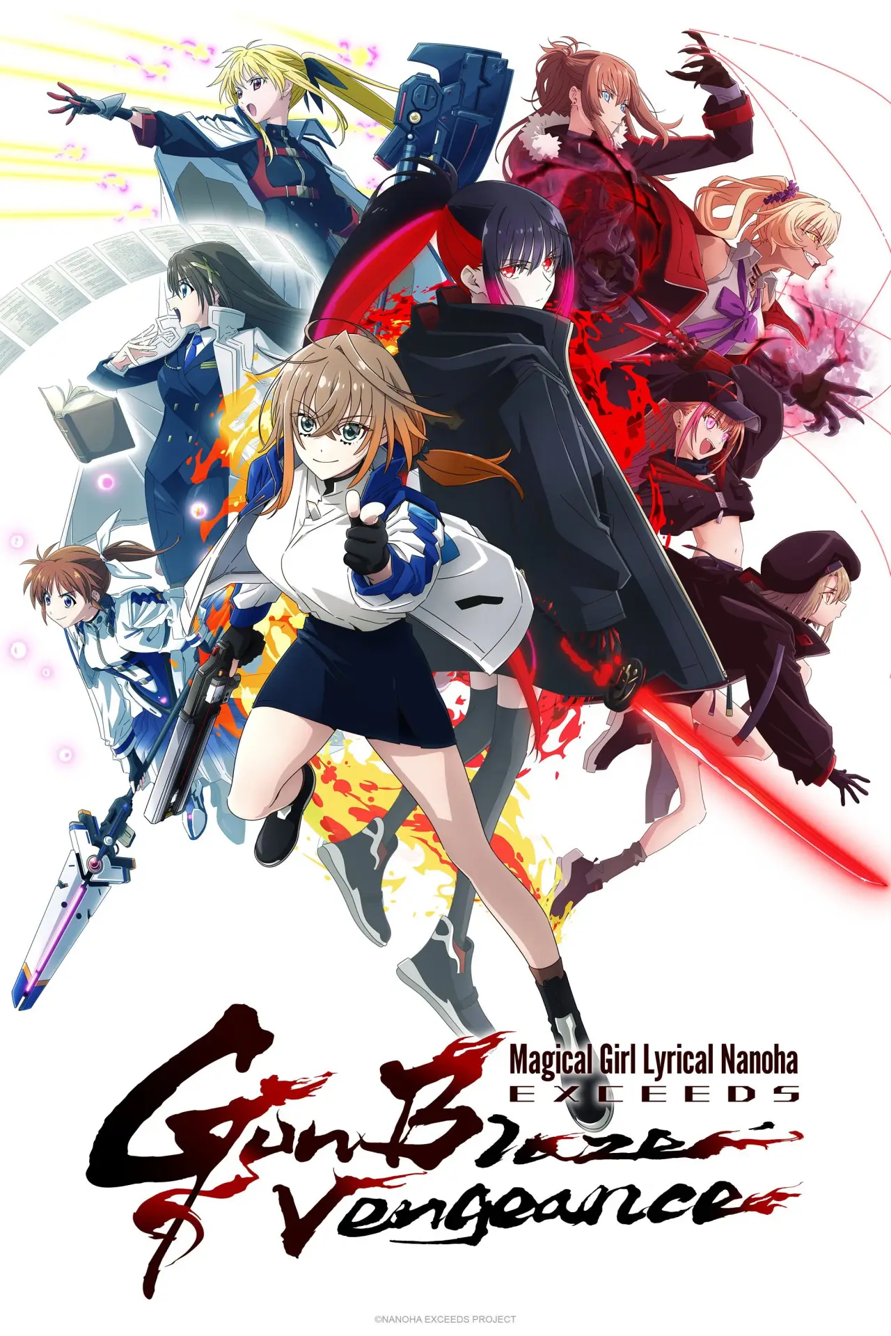 Series poster "Magical Girl Lyrical NANOHA EXCEEDS Gun Blaze Vengeance"