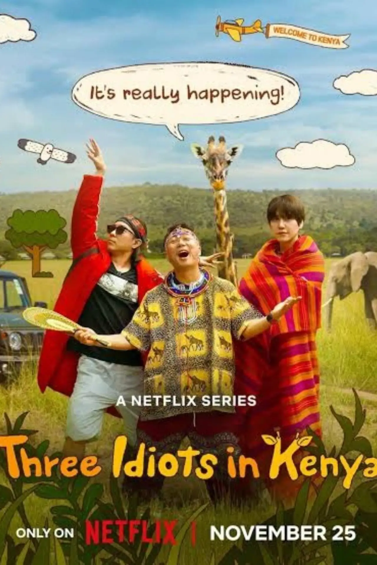 Series poster "Three Idiots in Kenya"
