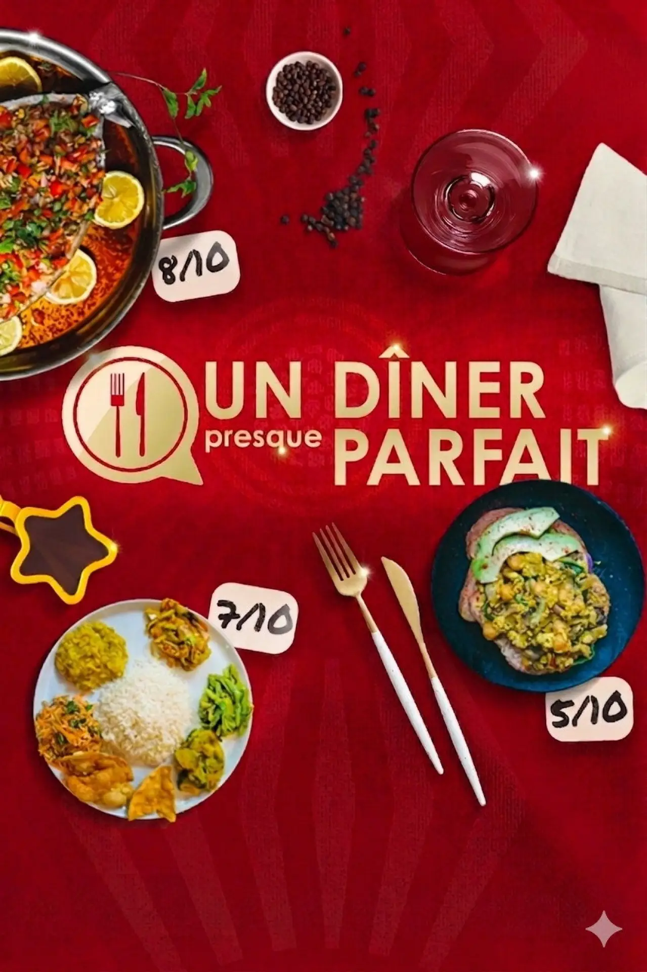 Series poster "Un dîner presque parfait Afrique"