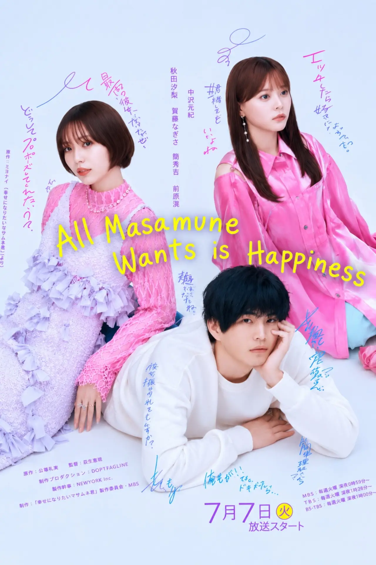 Series poster "All Masamune Wants is Happiness"