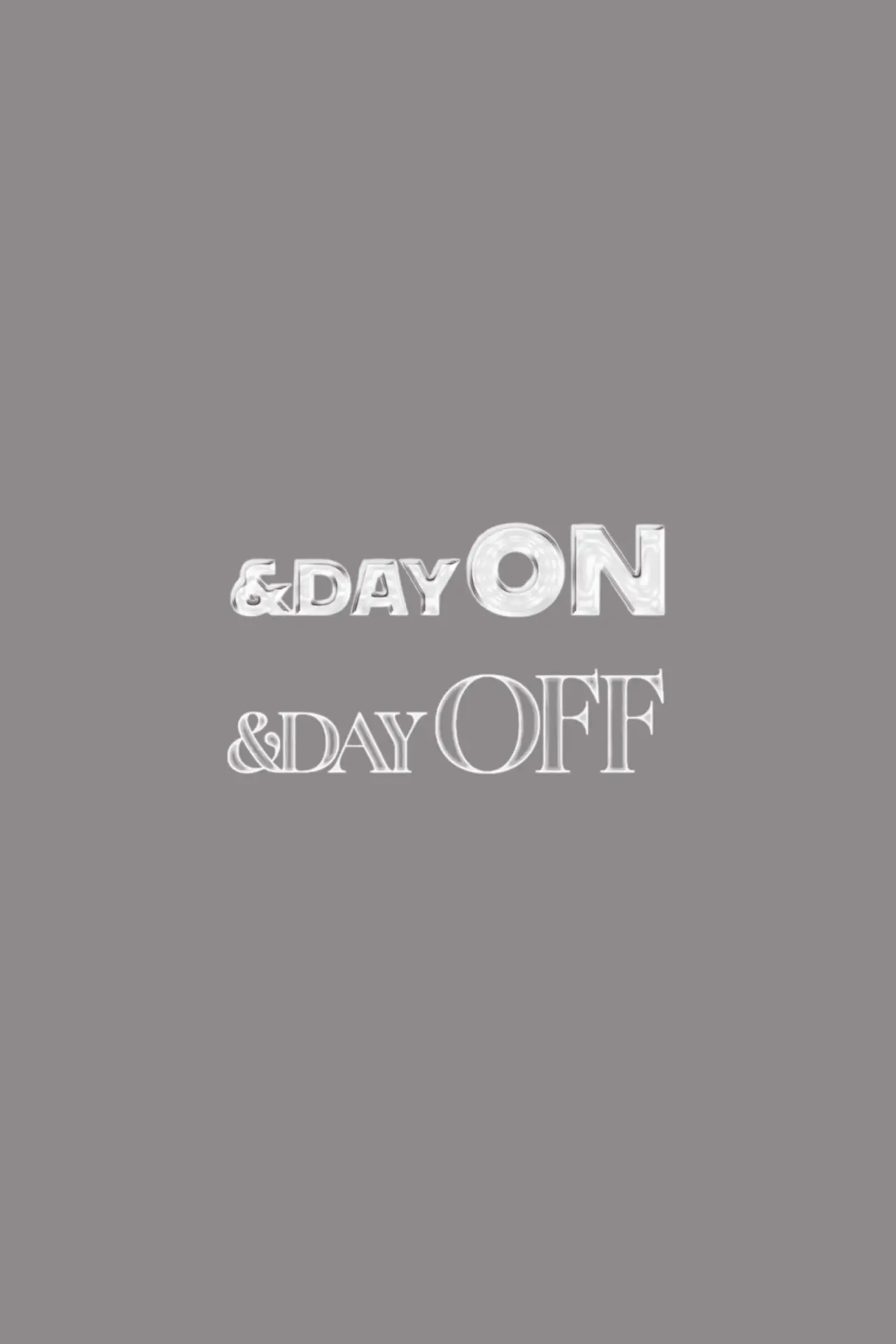 Series poster "&DAY"
