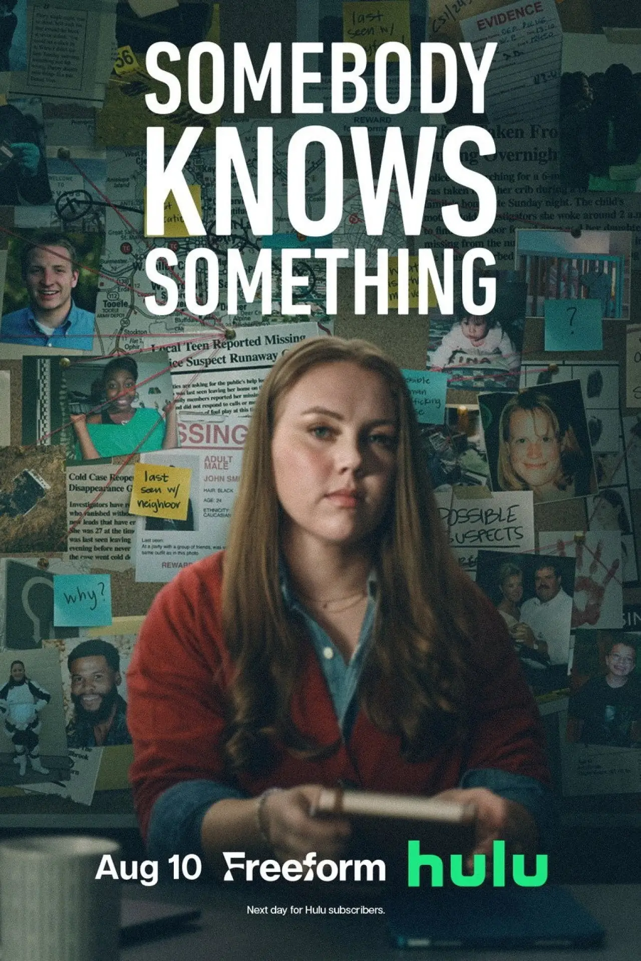 Series poster "Somebody Knows Something"