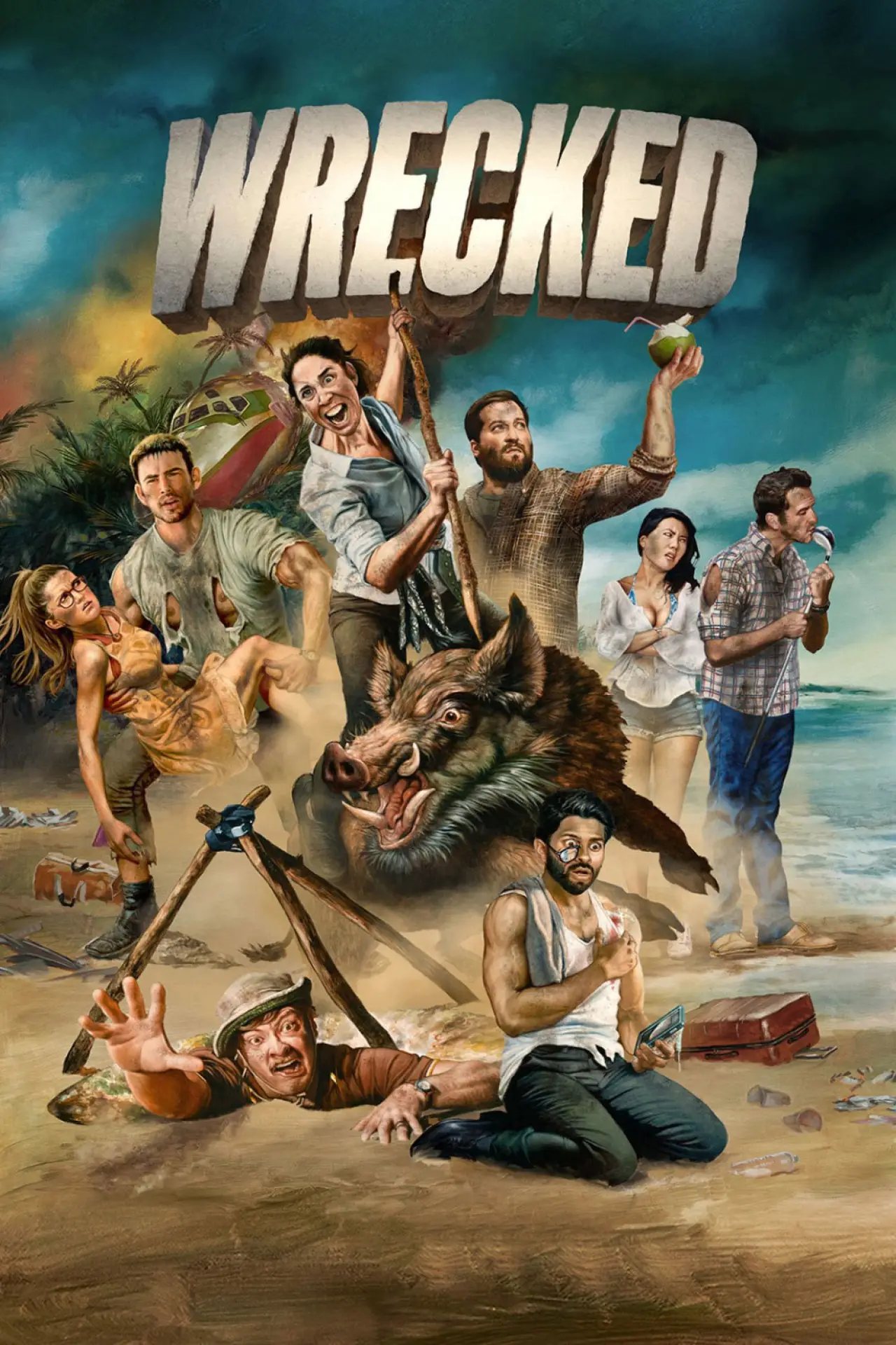 Series poster "Wrecked"