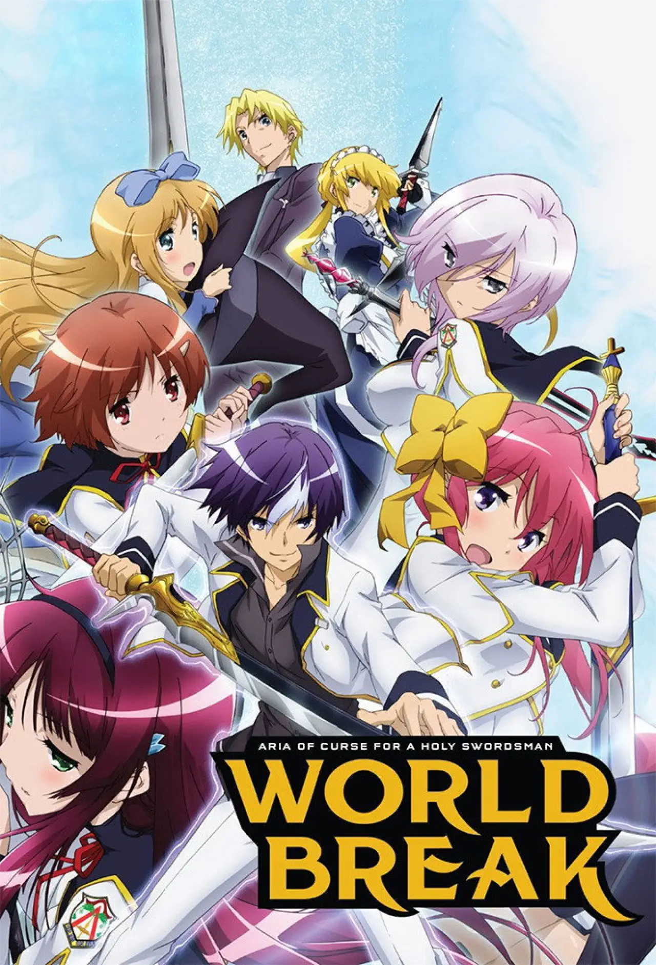 Series poster "World Break: Aria of Curse for a Holy Swordsman"