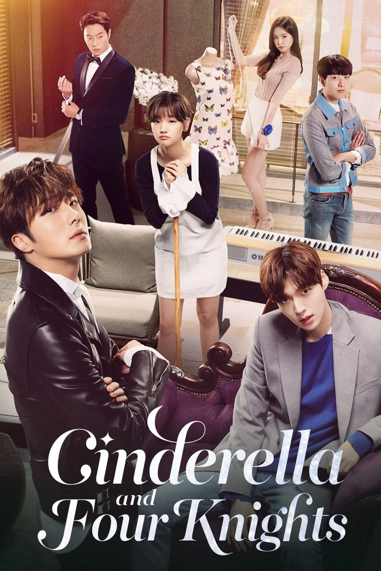 Series poster "Cinderella and Four Knights"