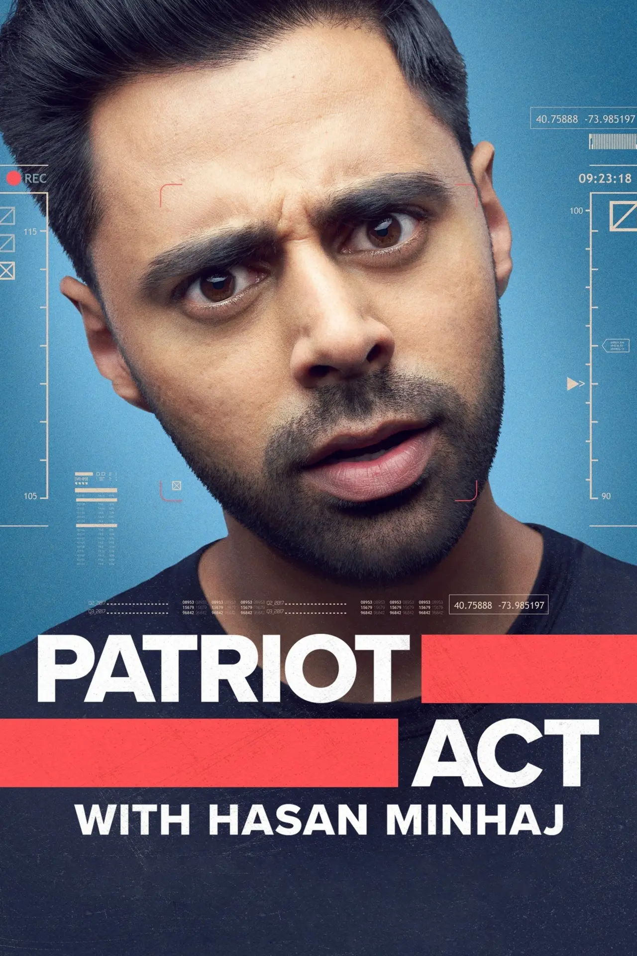 Series poster "Patriot Act with Hasan Minhaj"