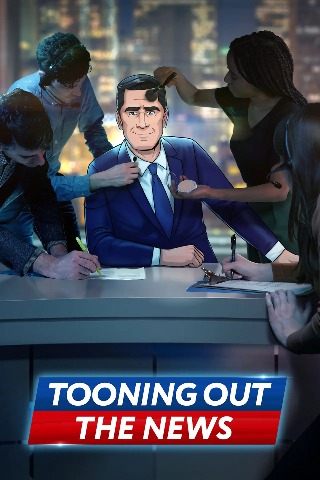 Series poster "Tooning Out the News"