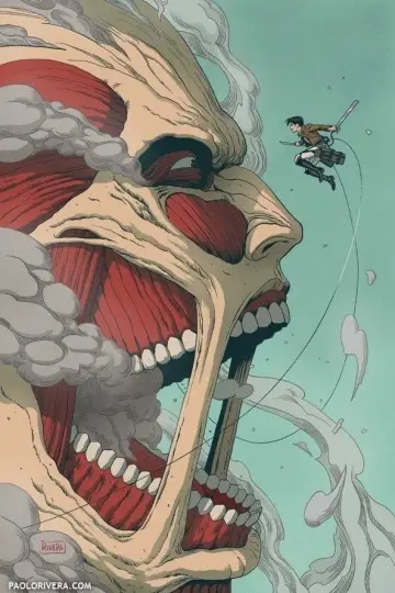 Poster к сериалу "Attack on Titan" #1309986