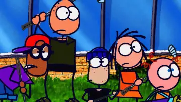 Backdrop for the TV series "Stickin