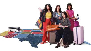 Backdrop for the TV series "The Girls on the Bus" #1851887
