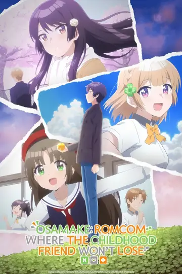 Poster for the TV series "Osamake: Romcom Where the Childhood Friend Won