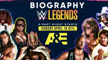 Backdrop к сериалу "Biography: WWE Legends" #1497225