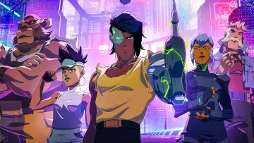 Backdrop for the TV series "Captain Laserhawk: A Blood Dragon Remix" #1874200