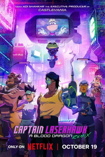 Poster for the TV series "Captain Laserhawk: A Blood Dragon Remix" #1874239