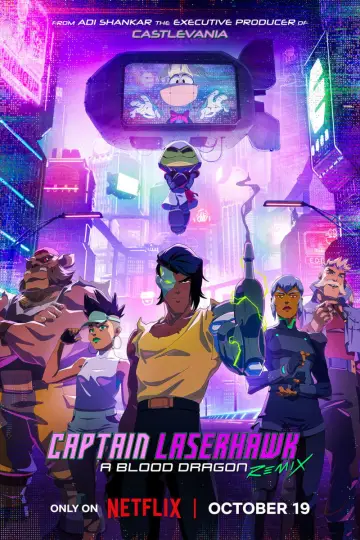 Poster for the TV series "Captain Laserhawk: A Blood Dragon Remix" #1874242