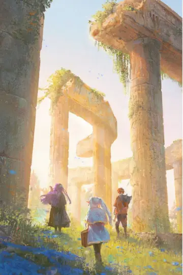 Poster for the TV series "Frieren: Beyond Journey