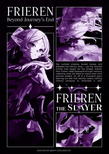 Poster for the TV series "Frieren: Beyond Journey