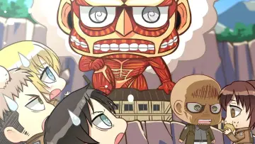 Backdrop for the TV series "Attack on Titan: Chibi Theater" #1511518