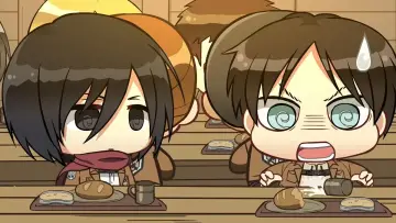 Backdrop for the TV series "Attack on Titan: Chibi Theater" #1511520