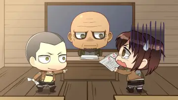 Backdrop for the TV series "Attack on Titan: Chibi Theater" #1511522