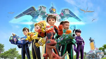 Backdrop for the TV series "Quantum Heroes Dinoster" #1549568
