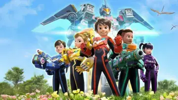 Backdrop for the TV series "Quantum Heroes Dinoster" #1549572
