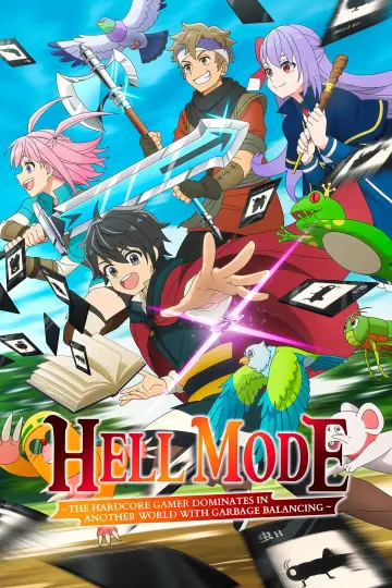 HELL MODE: The Hardcore Gamer Dominates in Another World with Garbage Balancing Poster