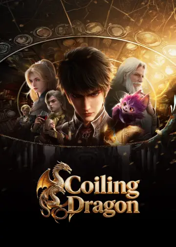Coiled Dragon Poster