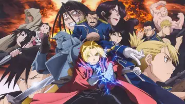 Backdrop к сериалу "Fullmetal Alchemist: Brotherhood" #1282081