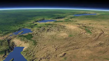 Backdrop for the TV series "The Great Rift: Africa