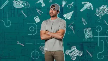 Backdrop for the TV series "Mark Rober