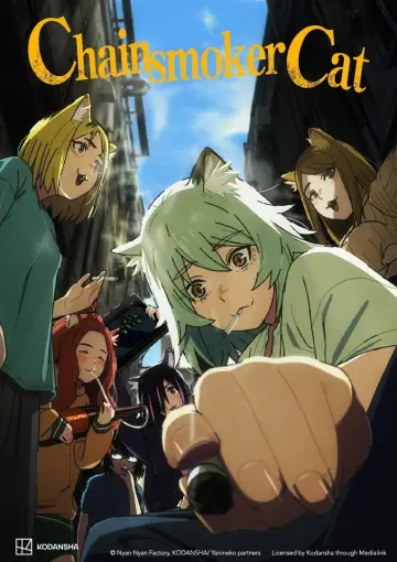 Chainsmoker Cat Poster