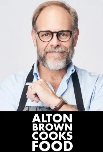 Alton Brown Cooks Food Poster