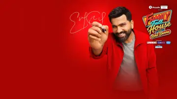 Backdrop for the TV series "Family Full House with Rohit Sharma" #1655620