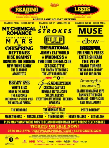 Reading + Leeds Festival 2011