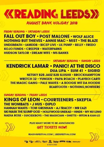 Reading + Leeds Festival 2018